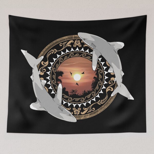 Item preview, Oceanic Whitetip Hawaiian Polynesian designed and sold by NicGrayGraphic.