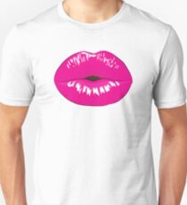 Girly Mouth Lips Kiss Unisex T-Shirt