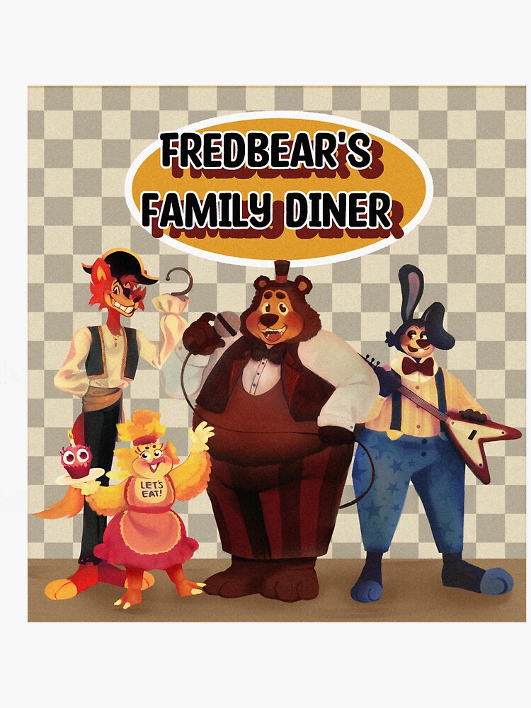 Fredbear's Family Diner (Vintage)  Sticker for Sale by Hush-Art