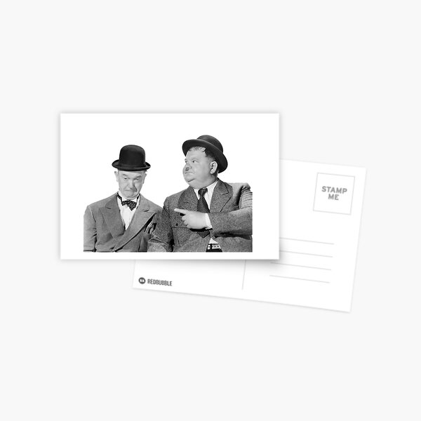 Laurel und Hardy Postkarte
