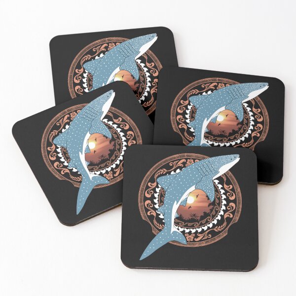 Item preview, Whale Shark Polynesian Style designed and sold by NicGrayGraphic.