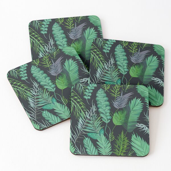 Item preview, Dark tropical green leaf patter #12 designed and sold by supeart.