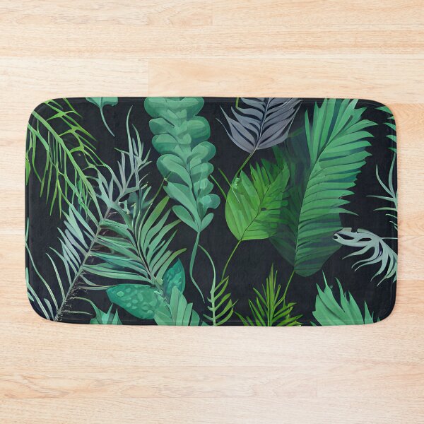 Item preview, Dark tropical green leaf patter #12 designed and sold by supeart.