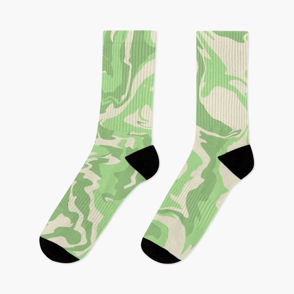 Item preview, Sage green retro liquid swirl pattern designed and sold by ReneMagritteArt.
