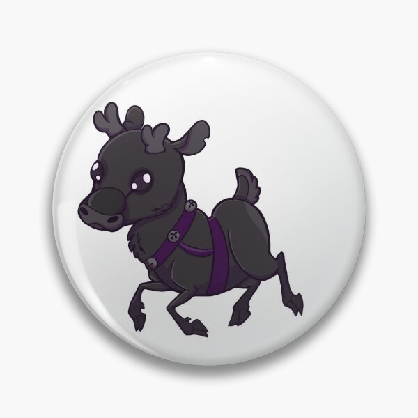 Item preview, Black Reindeer Calf designed and sold by Upbeat-Cryptid.