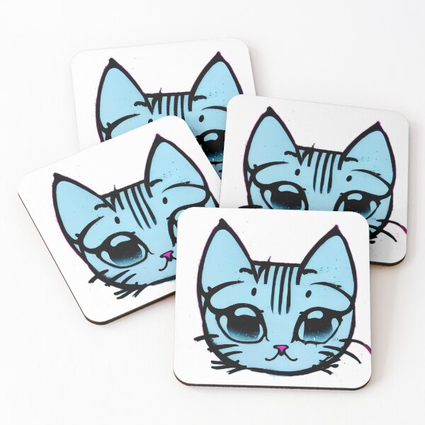 Item preview, cute anime graffiti art white kitty designed and sold by UncleLanny.