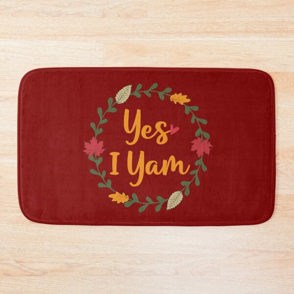 Item preview, Yes I Yam Sweet Potato Thanksgiving Couple Cute Gift Floral Design  designed and sold by alenaz.