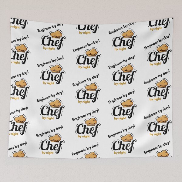 Item preview, Engineer by day chef by night designed and sold by Fufustyle.