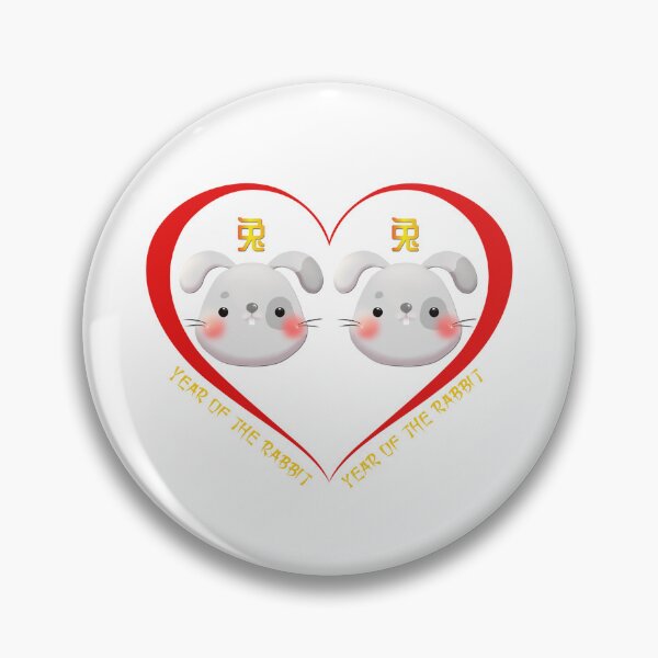 Item preview, Year Of The Rabbit Couples Cute Chinese Zodiac Animals designed and sold by Karry-Pat.
