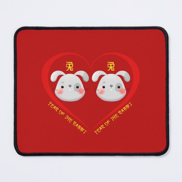 Item preview, Year Of The Rabbit Couples Cute Chinese Zodiac Animals designed and sold by Karry-Pat.