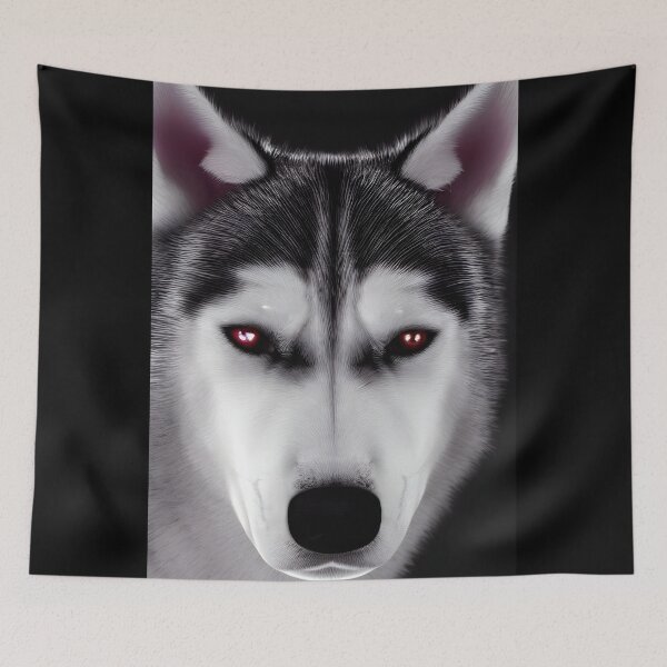 Aperçu de l'œuvre portrait de chien anime husky #14 créée et vendue par supeart.