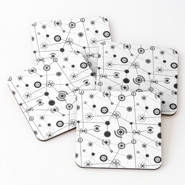 Item preview, Black and white geometric pattern designed and sold by reka88.