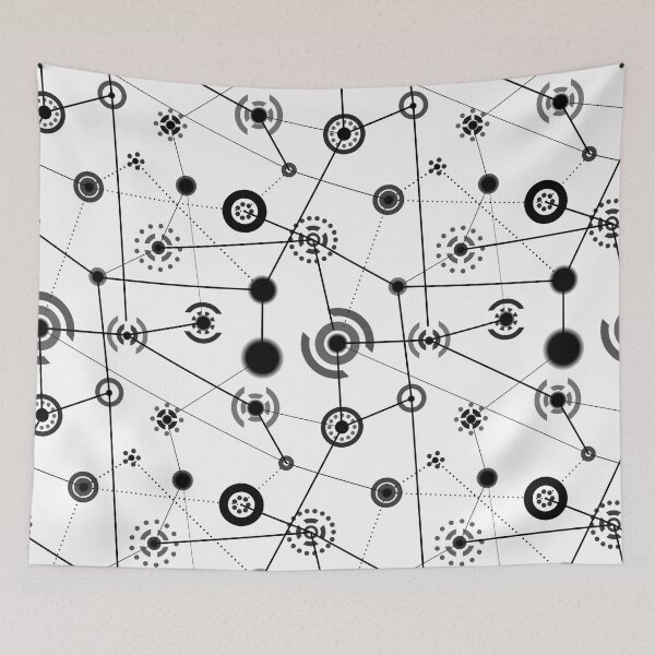 Item preview, Black and white geometric pattern designed and sold by reka88.
