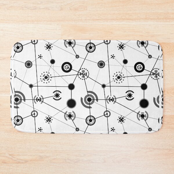 Item preview, Black and white geometric pattern designed and sold by reka88.