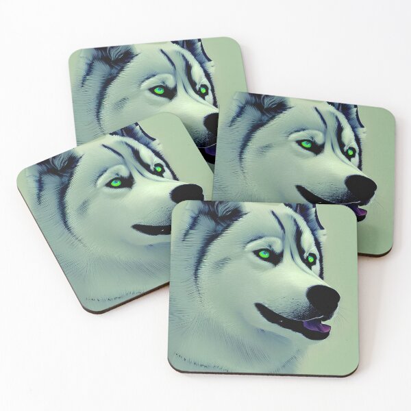 Item preview, Siberian Husky colorful dog portrait #40 designed and sold by supeart.