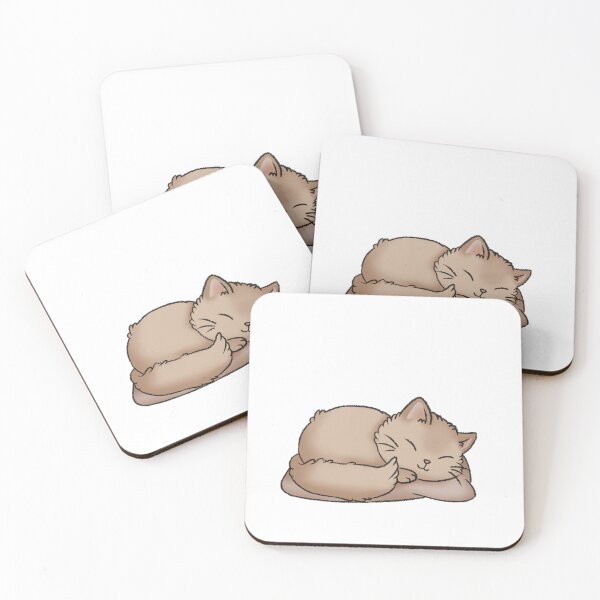 Item preview, Sleeping Fluffy Cream Cat designed and sold by Zephyr-Studio.
