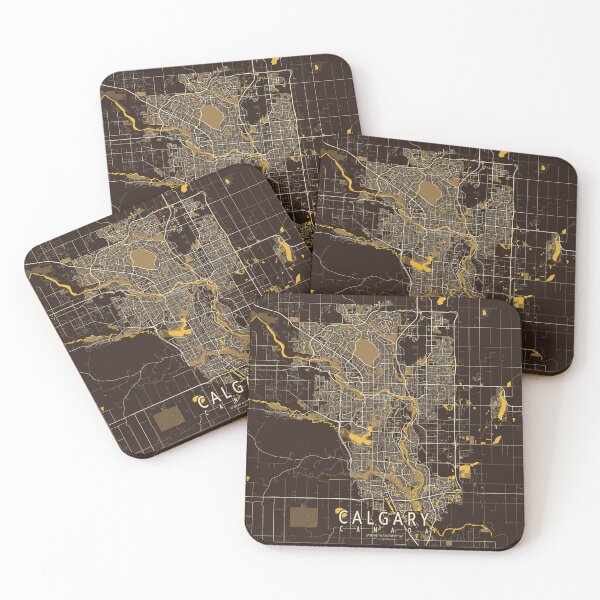 Item preview, Calgary City Map of Alberta, Canada - Pastel designed and sold by deMAP.
