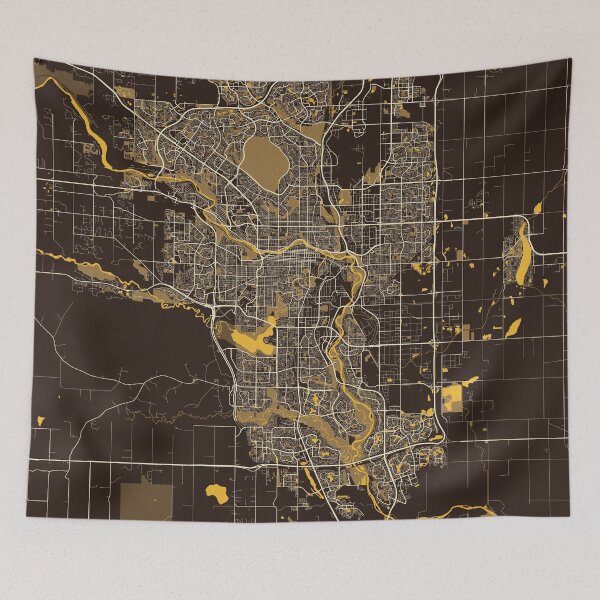 Item preview, Calgary City Map of Alberta, Canada - Pastel designed and sold by deMAP.