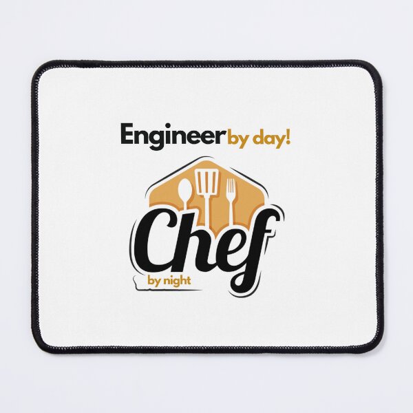 Item preview, Engineer by day chef by night designed and sold by Fufustyle.