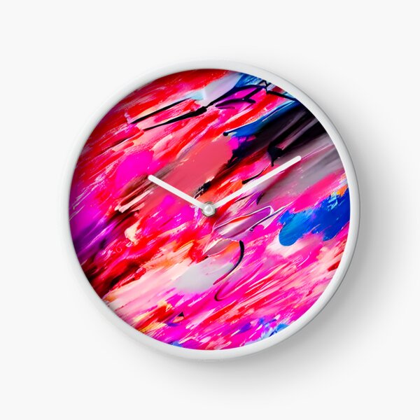Item preview, thick dense paint pattern knife art - pink blue paint pattern #10 designed and sold by supeart.