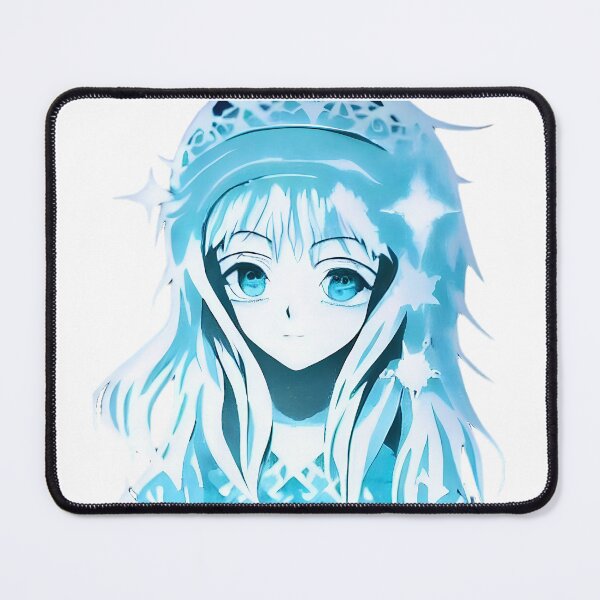 Item preview, cute happy blue anime ice princess designed and sold by UncleLanny.