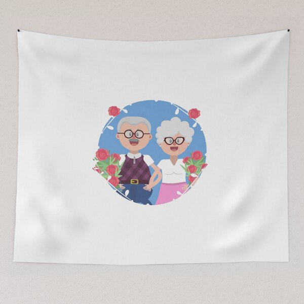 Aperçu de l'œuvre Beaux grands-parents créée et vendue par AlaukikaShop.