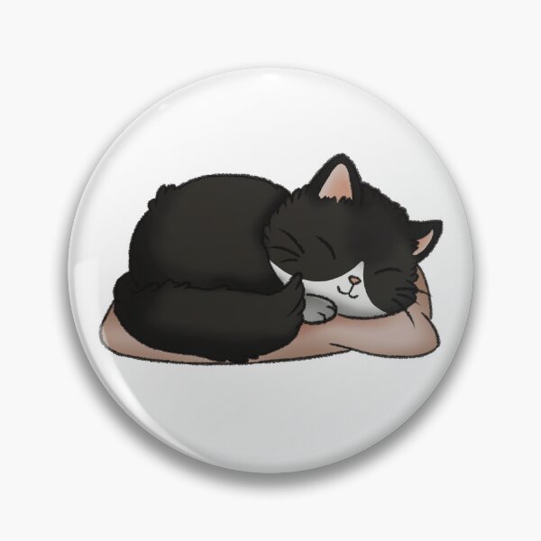 Item preview, Sleeping Fluffy Tuxedo Cat designed and sold by Zephyr-Studio.