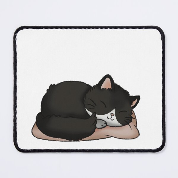 Item preview, Sleeping Fluffy Tuxedo Cat designed and sold by Zephyr-Studio.