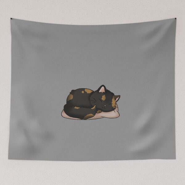 Item preview, Sleeping Fluffy Tortie Cat designed and sold by Zephyr-Studio.