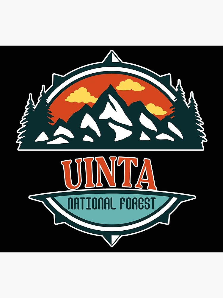 Uinta National Forest Poster For Sale By Road Tees Redbubble   Flat,750x,075,f Pad,750x1000,f8f8f8 