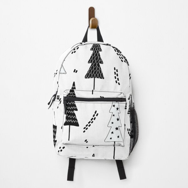 Item preview, Black and white christmas tree pattern designed and sold by reka88.
