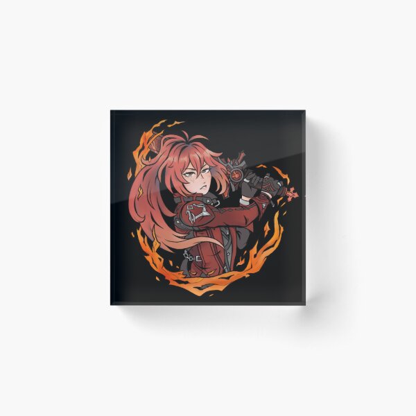 Diluc - Genshin Impact Acrylic Block