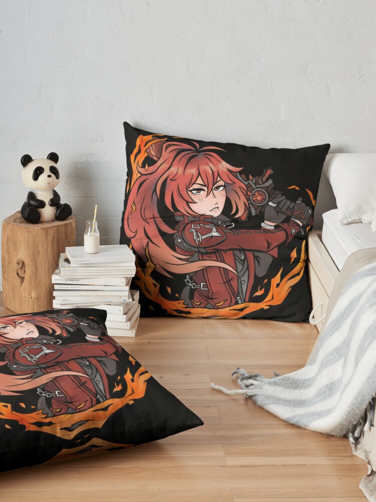 Alternate view of Diluc - Genshin Impact Floor Pillow