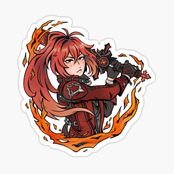 Item preview, Diluc - Genshin Impact designed and sold by kyahyn.