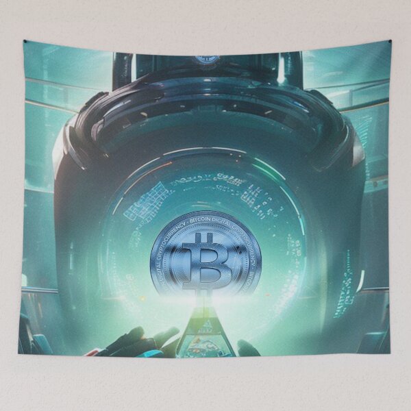Item preview, Bitcoin Art Crypto Art AI 014 designed and sold by tpixx.