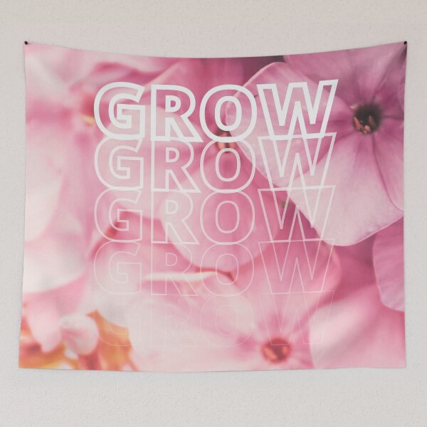 Item preview, GROW (above) - Bright, Fun Pink Purple Blossoms designed and sold by AliceSLee.