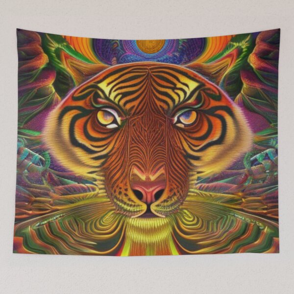 Item preview, Tiger Style Bitcoin Art Crypto Art AI designed and sold by tpixx.
