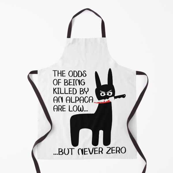 Item preview, The odds of being killed by an alpaca are low designed and sold by BruhCatShirts.