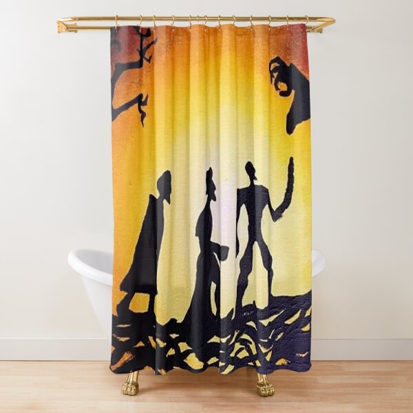 Pottermore Yellow Harry Potter Movie Shower Curtain Set For