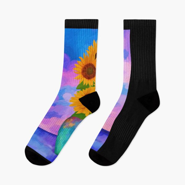 Item preview, Sunflowers with Pink Clouds designed and sold by TessaEste.