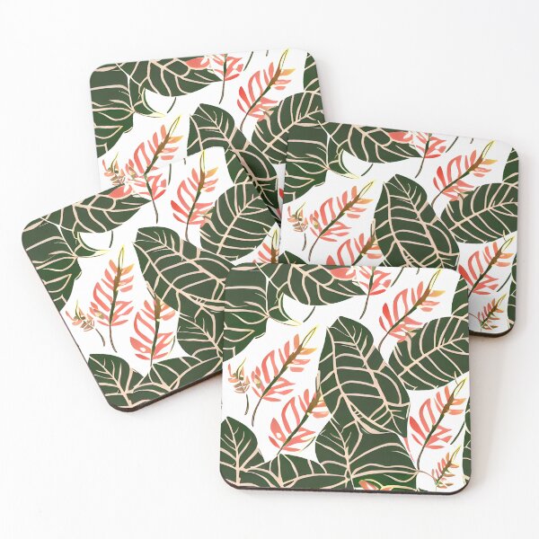 Item preview, tripical leaf floral pattern #11 designed and sold by supeart.