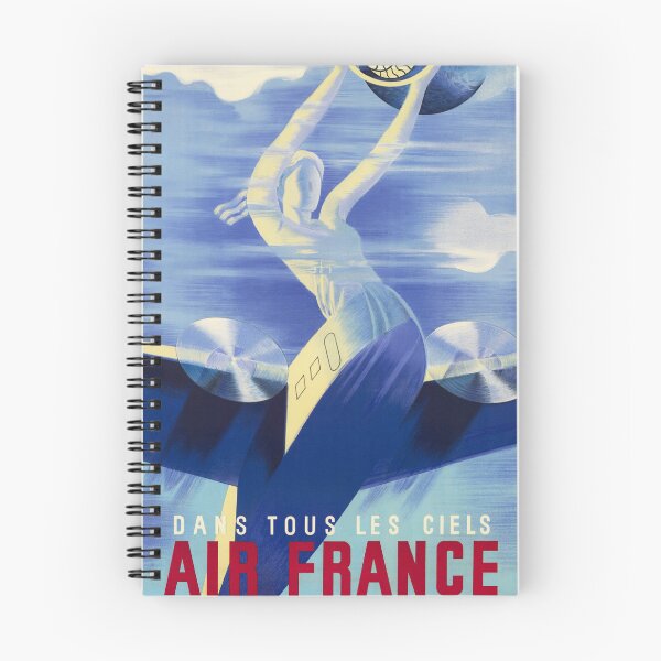 Item preview, Dans Tous Les Ciels AIR FRANCE 1935 Art Deco Poster by Roger De Valerio designed and sold by retroposters.