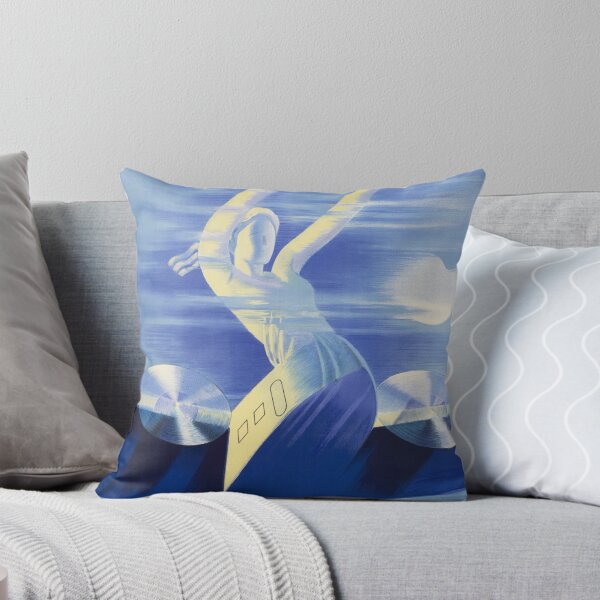Item preview, Dans Tous Les Ciels AIR FRANCE 1935 Art Deco Poster by Roger De Valerio designed and sold by retroposters.