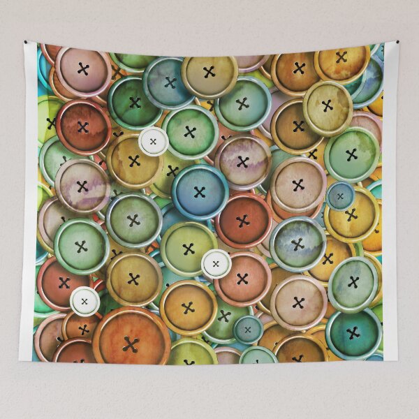 Item preview, Goblincore Treasures A Hoard of Antique Buttons designed and sold by Karin Taylor.