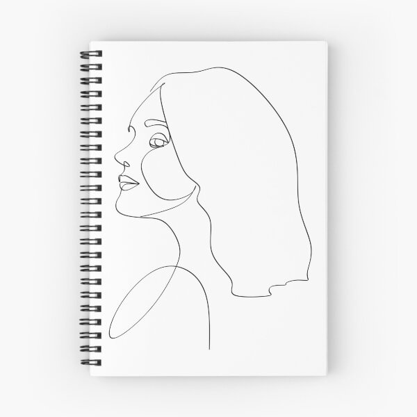 Item preview, Line drawing of a portrait of a beautiful woman. The girl's face. Vector. designed and sold by AllaLineArt.
