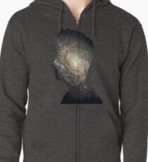 Galaxy face Zipped Hoodie