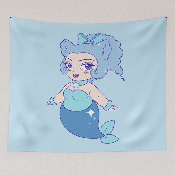 Item preview, Chubby Blue Mermaid designed and sold by SaradaBoru.