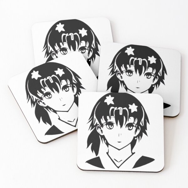 Item preview, cute anime androgynous person with stars in his hair black and white stencil designed and sold by UncleLanny.