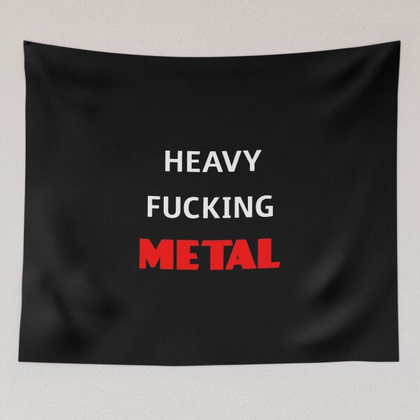 Item preview, Heavy Fucking Metal Racerback Tank Top designed and sold by rukoroupikq.