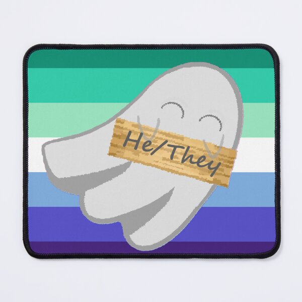 Item preview, He/They Gay Pronoun Ghost designed and sold by Forest-Bird.